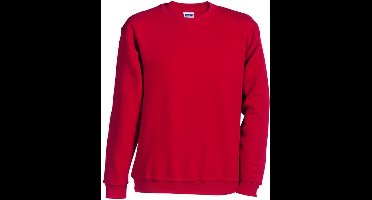 James and Nicholson Unisex Round Heavy Sweatshirt (Rood)