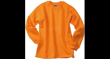 James and Nicholson Unisex Open Hem Sweatshirt (Oranje)