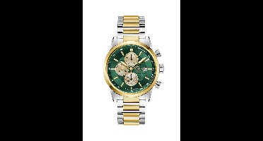 Gc Gc Gallant Chrono Metal Quartz Chronograafhorloge Zilver En Geel Goud Kast Gemaakt Van 100% Roestvrij Staal En Een Armband Van 100% Roestvrij Staal 42 Z61001G2, Z61002G9