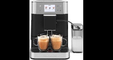 KitchenAid Volautomatische Espressomachine KF7 - 20+ recepten en melkopschuimer - 2 kopjes tegelijk vullen - Vulkaanzwart