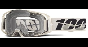 100% Armatic kruisbril - Helder vizier - Grijs/Zwart