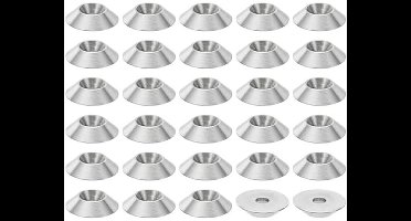 KARZO - Verzonken Sluitring M3 - 30 Stuks - Roestvrij Staal 304 - Diameter 13 mm - Hoogte 3 mm