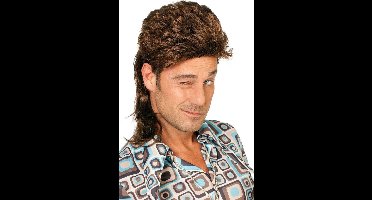 Johnny pruik de luxe bruin