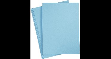 Karton - lichtblauw - A4 - 21x29,7cm - 220 grams - Creotime - 10 vellen