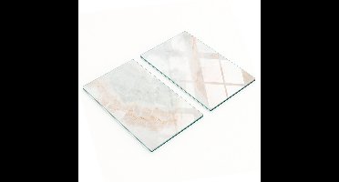 Multifunctionele decoratieve keukenplanken van gehard marmer, 2x30x52 cm