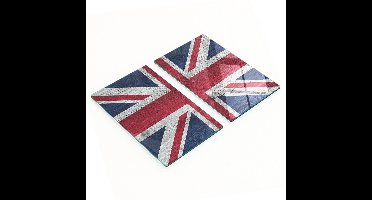 Stijlvolle en duurzame glazen borden met opdruk Groot-Brittannië 2x30x52 cm