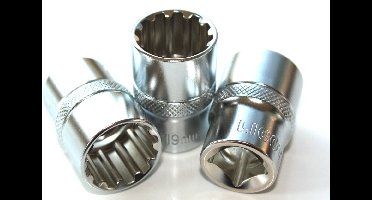 1/2" Spline Dop 22mm Cr-V voor Ratel en Knarre