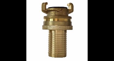 Messing Snelkoppeling met Kontermutter 1 1/4"