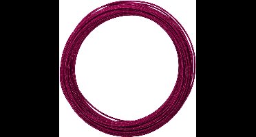 Vaessen Creative Aluminium Draad - Embossed round - 2mm - 30m - Sterk roze