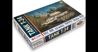Eco-Wood-Art Tank T-34 - Houten Modelbouw