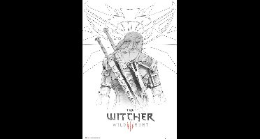 The Witcher 3 - Wild Hunt - Geralt Sketch Unisex Poster - meerkleurig - Standard