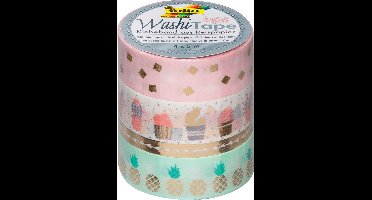FOLIA WASHI TAPE GOUD 4X