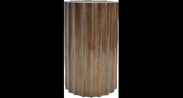 PTMD Jenter Ronde Koffietafel - H51 x Ø30 cm - Ijzer - Koper
