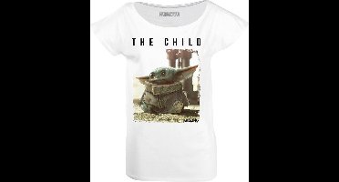 The Mandalorian - White Women's T-shirt The Child Logo - L