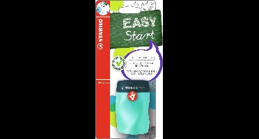STABILO EASYsharpener - Ergonomische 3 in 1 Puntenslijper - Rechtshandig - Petrol - Geschikt Voor Alle Potloden