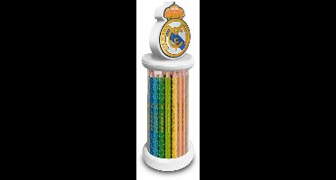 Set van 12 Kleurpotloden – Real Madrid | Officiële Clubkleuren | Voor School & Creatief Tekenplezier