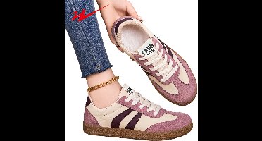 Currero Schoenen Dames - Sneakers - Comfortabel - Slippers - Casual - Volwassenen - Paars 38