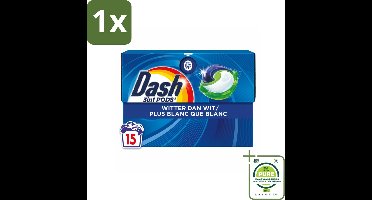 1 x Dash – Wasmiddelcapsules – 3in1 Pods Original – 15 capsules - Wasmiddel - Witte Was - Vlekken Verwijderen - Frisse Was - Koud Water Was