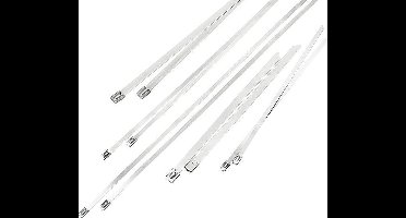 Metalen RVS Tie Wrap - 4,6 x 260 mm - 100 stuks