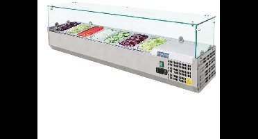 Polar G-serie opzetkoelvitrine 7x GN 1/4