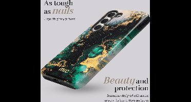 MIO MagSafe Samsung Galaxy S23 FE Hoesje | Hard Shell Back Cover | Geschikt voor MagSafe | Green Marble