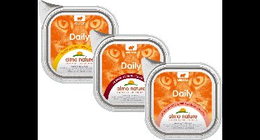 Almo Nature Natvoer voor Katten - Daily Menu Kuipje - 32 x 100g - met Konijn - 32 x 100 gram