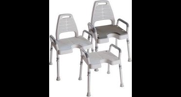 Douchestoel met armsteunen - Premium : Taboeret, breedte 50 cm