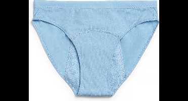 ImseVimse - Imse - tiener menstruatieondergoed - period underwear Bikini - hevige menstruatie - XS - 146/152 - licht blauw
