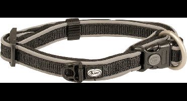 Duvo+ West Halsband Nylon Zwart XL 40-65cm/25mm