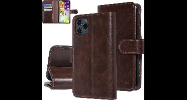 UNIQ Accessory Apple iPhone 11 Pro Book Case Telefoonhoesje - Bruin Kunstleer & Bescherming