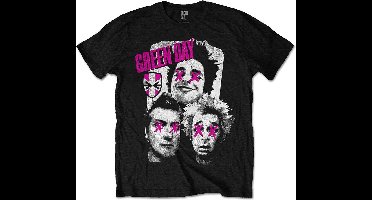Green Day - Patchwork Heren T-shirt - XXL - Zwart