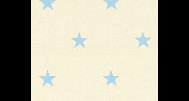 GLITTER BEHANG MET STERREN - Zilver Blauw Creme - AS Creation Adelaide