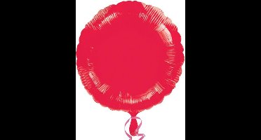 Amscan - Folieballon Rond Rood
