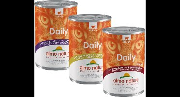Almo Nature Daily Menu Graanvrij Natvoer voor Katten - 24 x 400g - Kalkoen - 24 x 400 gram