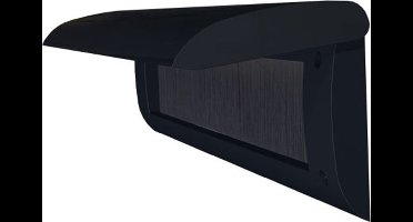 Tochtklep - Zwart - Kunststof - door-line - Binnen Zwart 52.00.100