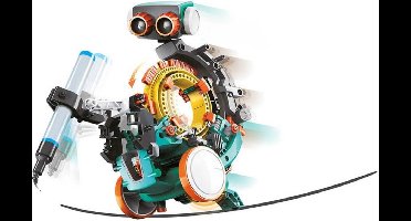 Educatieve coderingsrobot, 5-in-1 bouwkit, robot, leren programmeren, STEM constructiespeelgoed, leer de basisprincipes van het programmeren, zonder computer of app