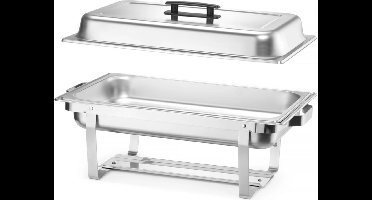 HENDI Chafing dish set van 4 met GN 1/1-bakken van 8,5 l en deksels