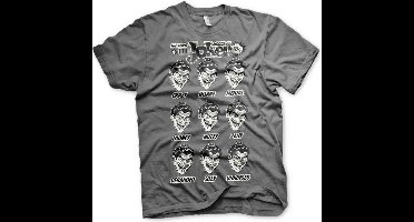 DC Comics Batman Heren Tshirt -M- The Many Moods Of The Joker Grijs