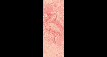 Komar Heritage | roze dierenprint | fotobehang op vlies 100x280cm
