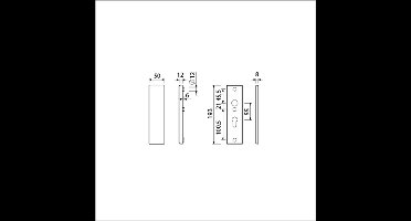 Ami kortschild vh bu geheel blind/bi krukgat pc55 193x50 f2 skg3 per paar ( a 1 pr )