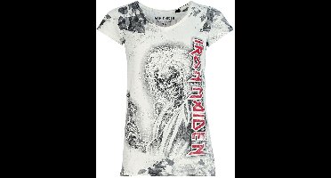 Iron Maiden Killers Dames T-shirt - wit/grijs - XL