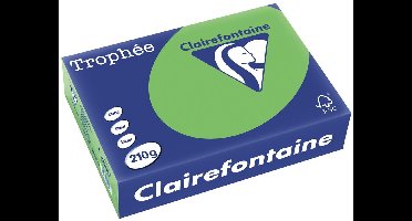 Clairefontaine Trophée Intens, gekleurd papier, A4, 210 g, 250 vel, grasgroen