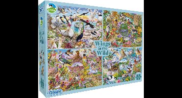 Gibsons - RSPB: Vleugels in het Wild ("RSPB: Wings in the Wild") - Janice Daughters - 4×500XL stukjes - 48×34cm - Legpuzzel voor Volwassenen