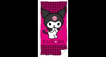 Hello Kitty & Friends Strandlaken Kuromi - 70 x 140 cm - Katoen