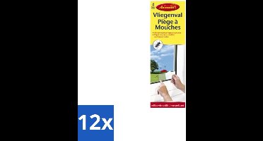 Aeroxon – Vliegenval – Voor Ramen – Discreet & Effectief - Voordeelverpakking - 12 stuks