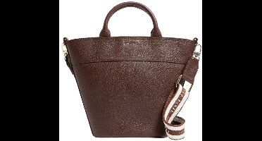Ted Baker Leren handtas schoudertas Wilsona Webbing Cross Body Leather Tote Bag Brown bruine