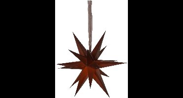 Star Trading 3D papieren ster 'December', 18 punten, bruin, Ø 45 cm