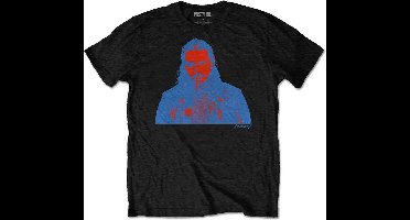 Post Malone - Red & Blue Photo Heren T-shirt - S - Zwart