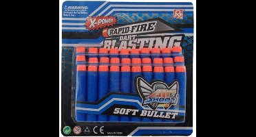 Jonotoys Navulling Bullit Refill Foam Oranje/blauw 30-delig
