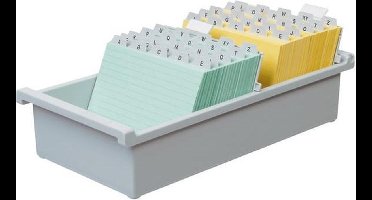 Han 965-0-11 965-0-11 Kaartenbak Lichtgrijs Aantal Kaarten (Max.): 800 Kaarten Din A5 Dwars